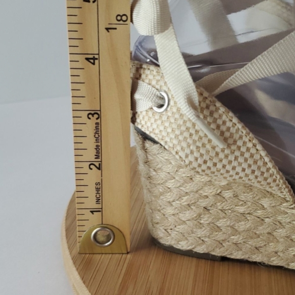 Vionic Women's Aruba Maris Lace-up Wedge Pewter Leather Size 6 or 7 (runs large) - Picture 5 of 5